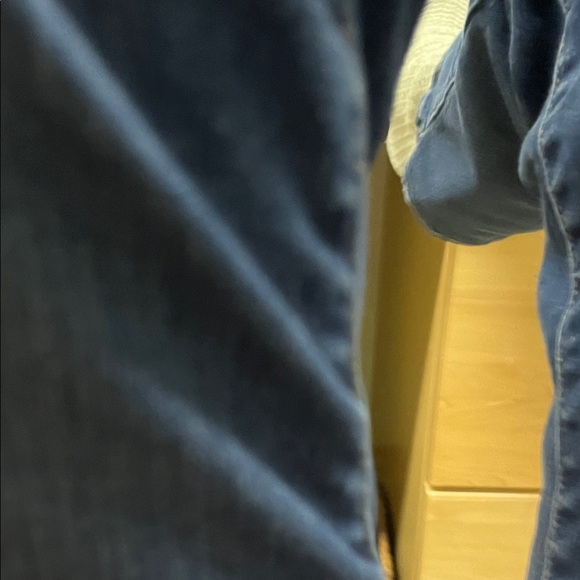 Blue Hoop Earrings - Picture 3 of 3